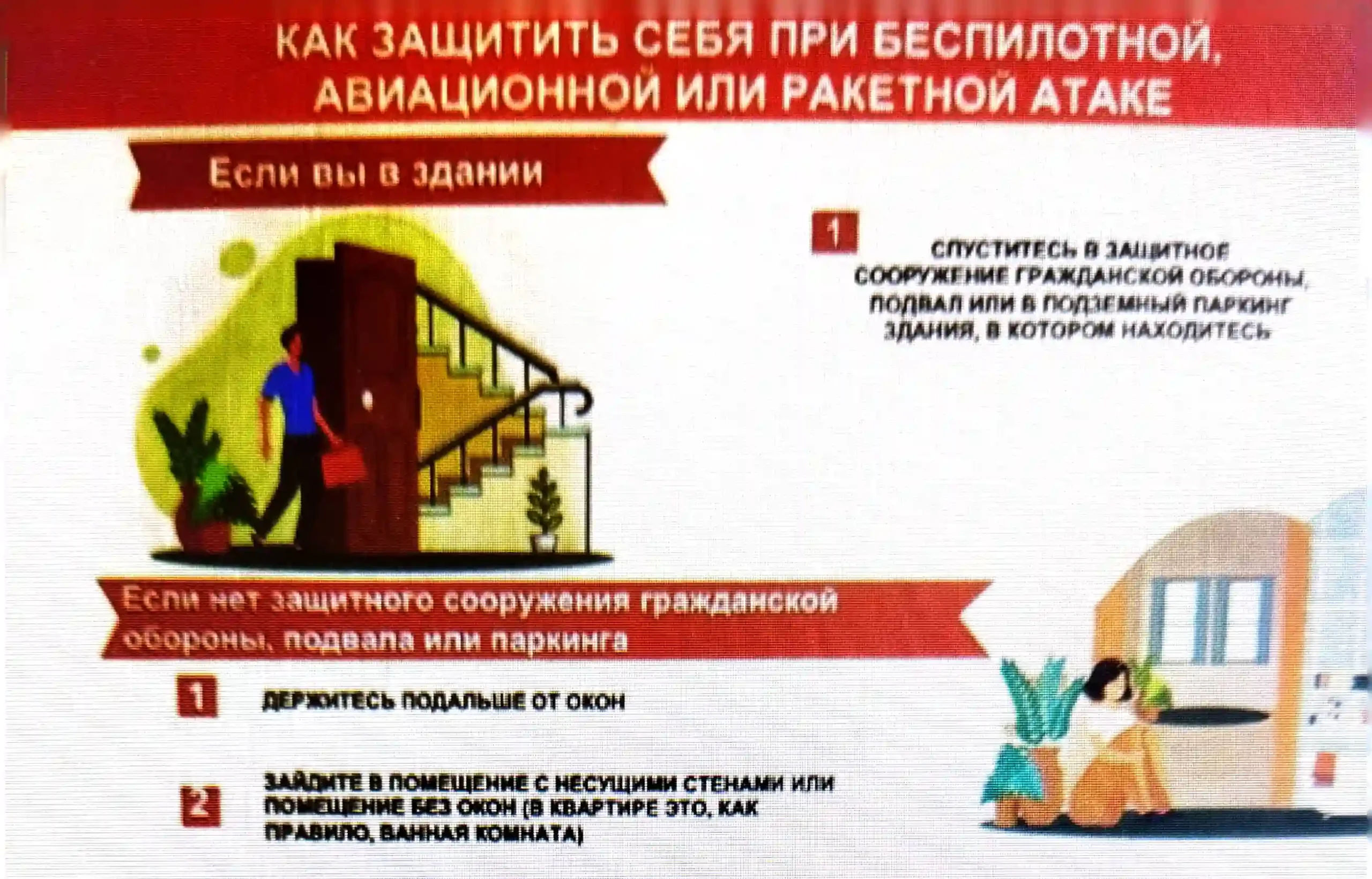 Как защитить себя при беспилотной, авиационной или ракетной атаке