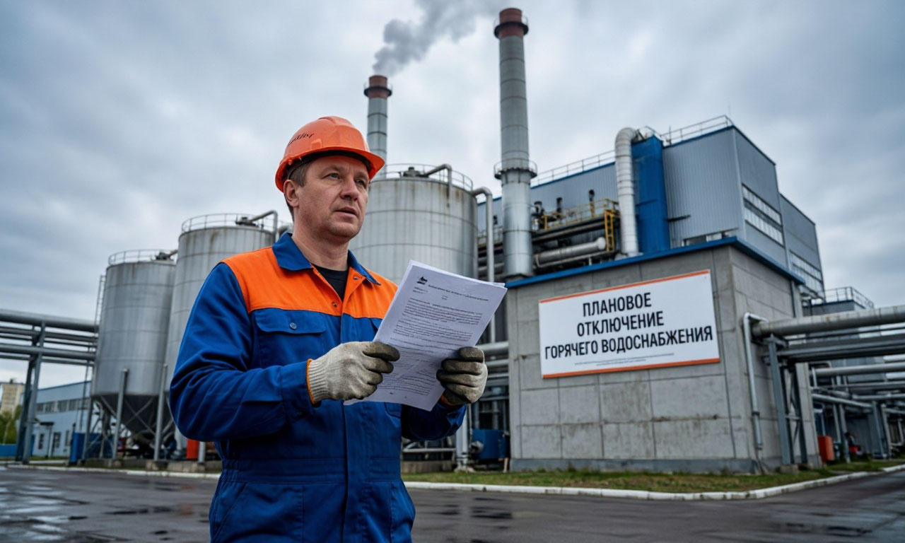 Плановое отключение горячего водоснабжения РК-1 с 06.08.2026 по 13.08.2026
